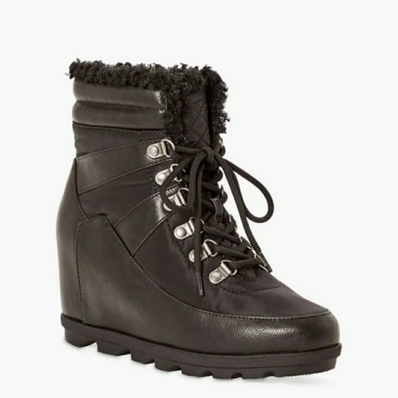 Wedge Lace-up winter boot - Picture 2 of 5